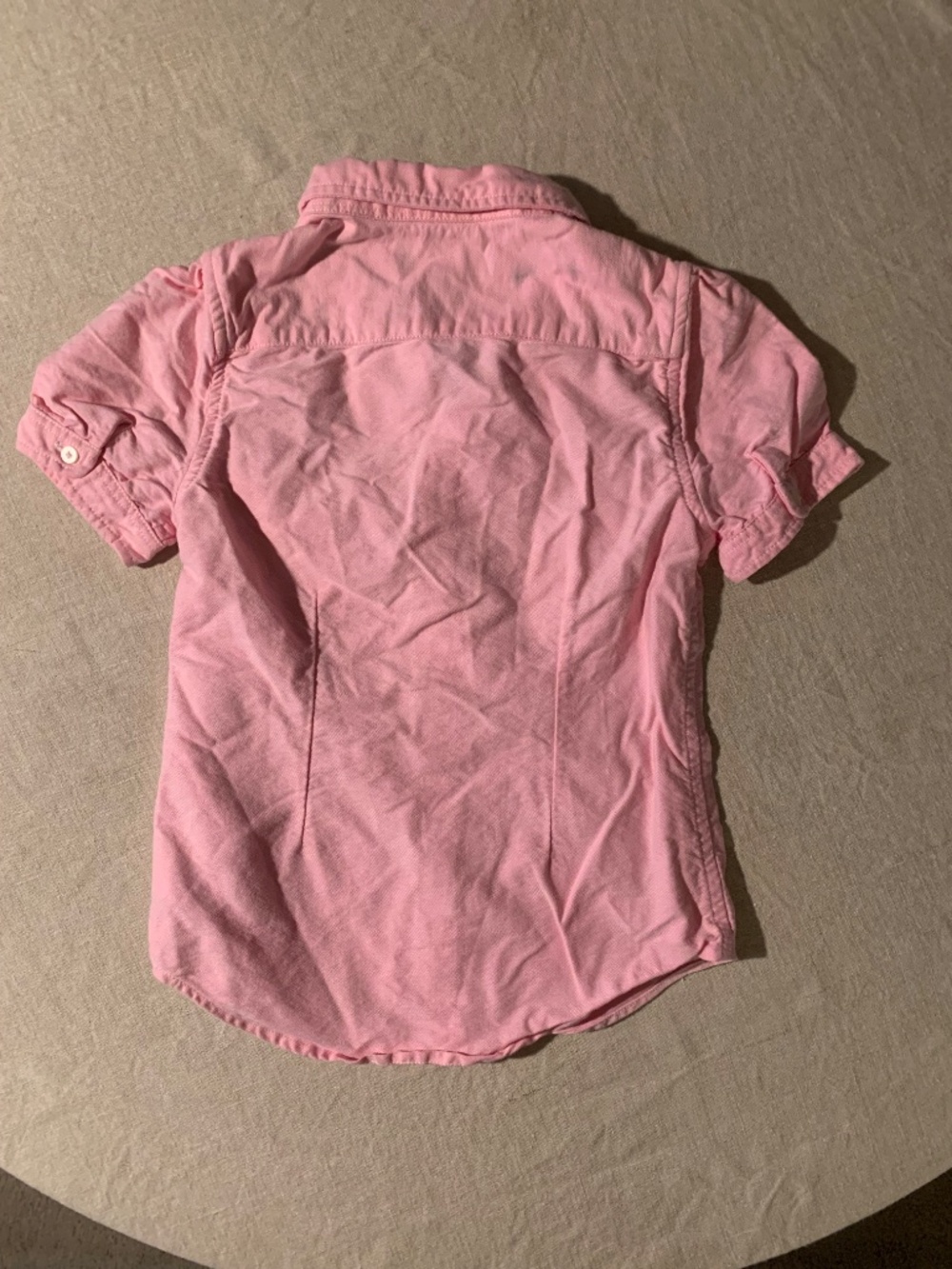 Ralph Lauren Girls Pink Oxford Button Down Shirt Pony Logo Size 6 - Picture 3 of 3